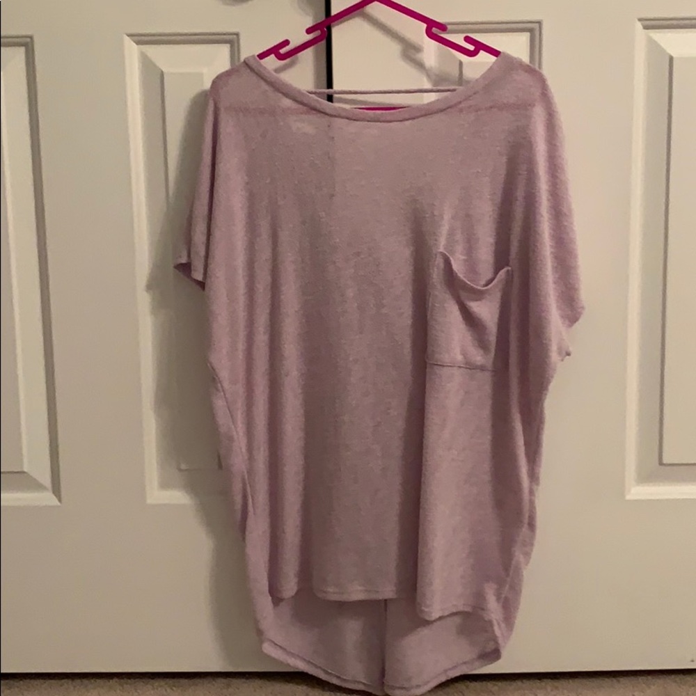 💐 CY lashien Cap Sleeved High Low Top Size S 💐